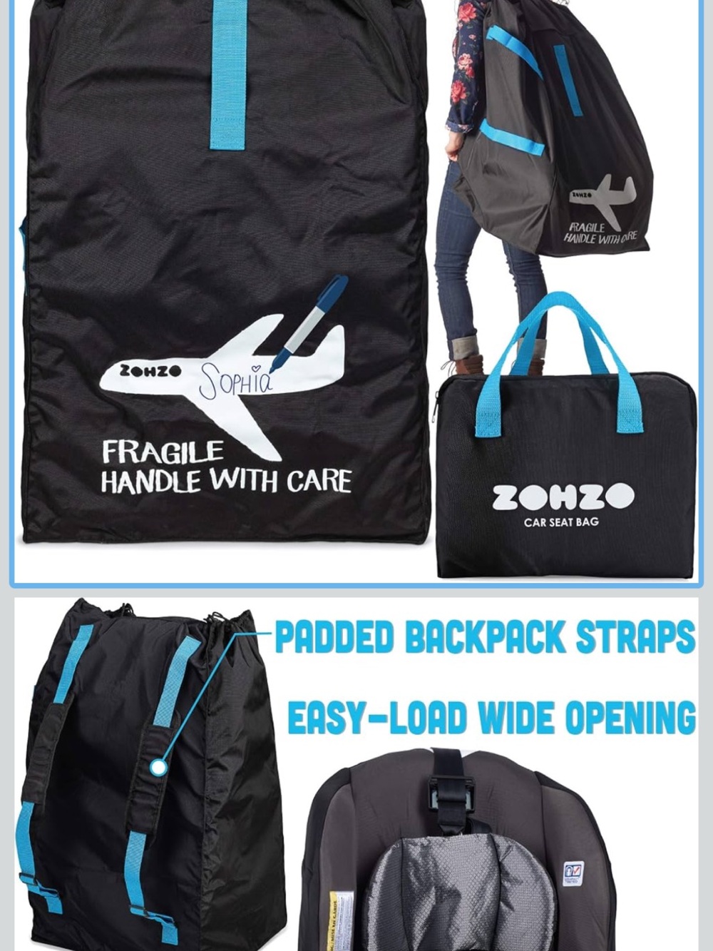 Car Seat Travel Bag